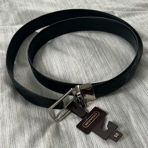 Men’s Black Coach Signature C Belt
